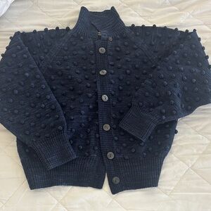 Misha And Puff Navy Blue Cardigan